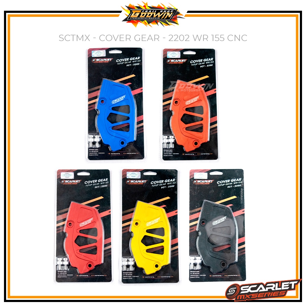 Cover Tutup Gear Gir SCARLET MX 2201 CRF 150L CNC CRF 150L 2018 / WR 155 / KLX 150 / KLX 230 DTRACKER NEW CNC