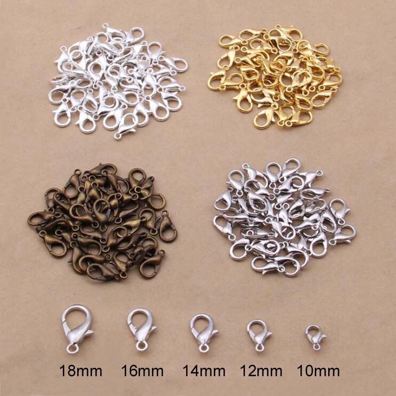 Kokot Udang 10mm 12mm 14mm 16 mm Kait Strap Masker Kaitan Gelang Kalung Pengait Lobster Aksesoris Wanita