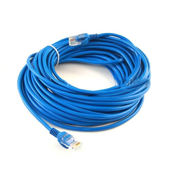 Patch Cord UTP Cat 5e 15 Meter Warna Biru