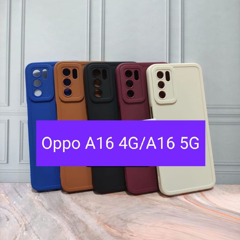 Soft case/slikon/kondom terbaru macaron pro camera/kamera type Hp Oppo A16 4G/A16 5G