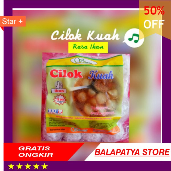 

CUMA HARI INI SAJA!!! 50 Off Cilok Kuah merk Shaza isi 15 biji plus bumbu pedas jeruk nipis