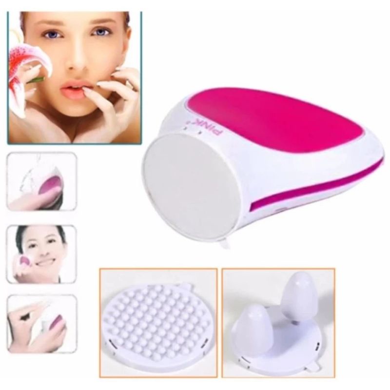 Pink Skiner Korea Beauty Set /Alat Pembersih Wajah / Pemijat Wajah