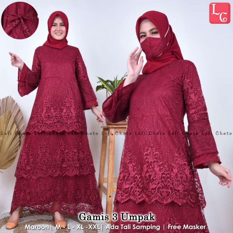 Gamis Tille Tingkat, Gamis Tille Terbaru, Gamis Tille Umpak