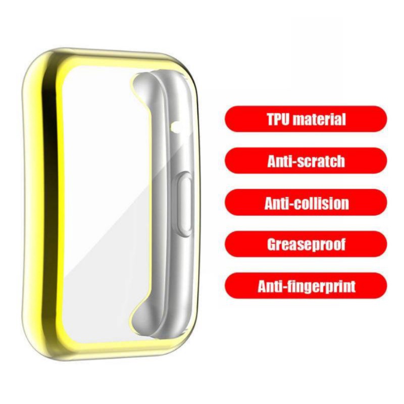 BUMPER SOFT TPU CASE HUAWEI WATCH FIT 2 2022 CASING SILICONE SILIKON SHELL CASING COVER BODY SCREEN PELINDUNG ANTI GORES LAYAR HUAWEI WATCH FIT 2 2022 PROTECTOR FULL BODY SCREEN GUARD LCD HUAWEI WATCH FIT 2 2022 SOFT SILICON SILICONE