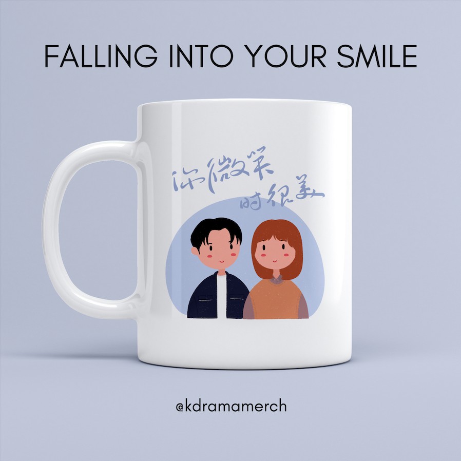 FALLING INTO YOUR SMILE MUG DRAMA KOREA / GELAS / DRAMA CHINA FANKIT / CDRAMA / MUG KERAMIK /CHINESE