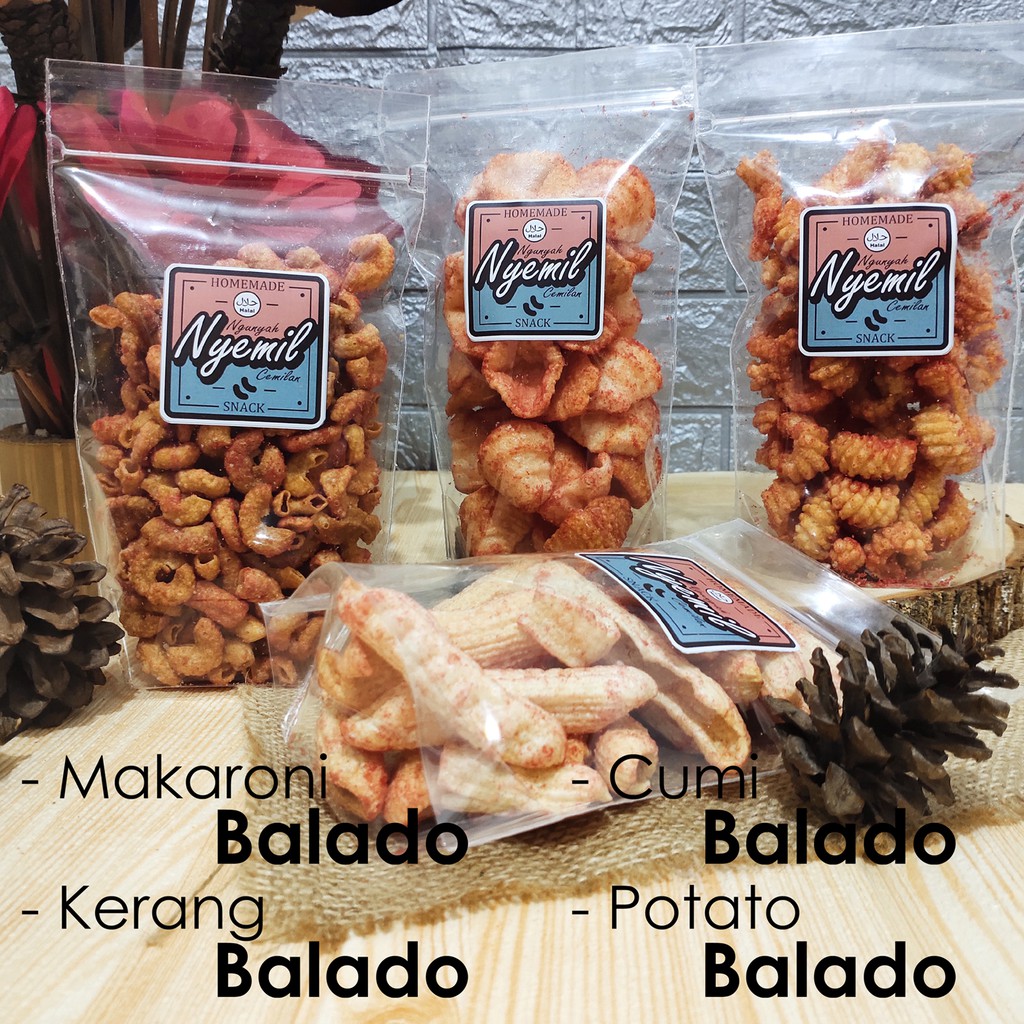 

SNACK CEMILAN MAKARONI KERUPUK CUMI POTATO KERANG RENYAH ANEKA RASA BUMBU TABUR