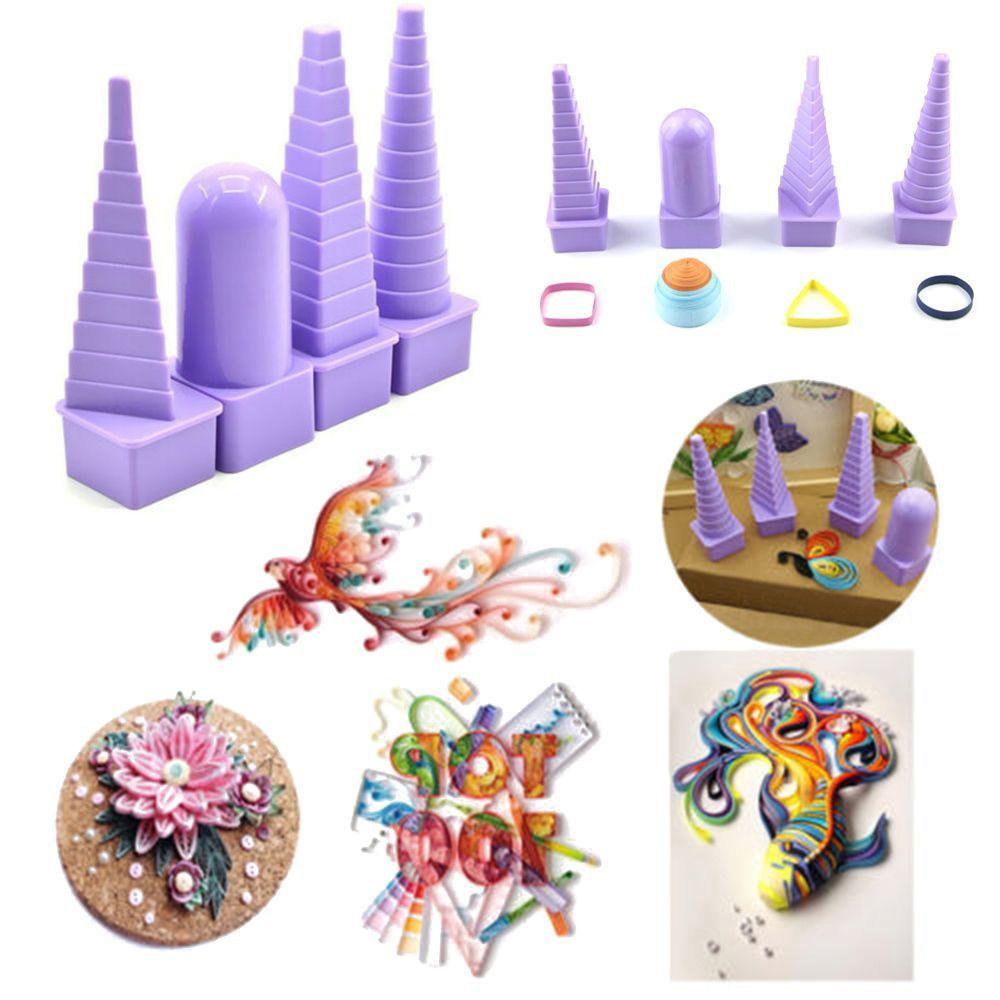 Lanfy Menara Kertas Quilling Bahan Plastik