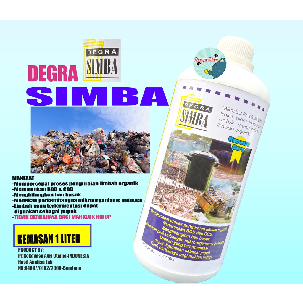 Degra Limbah Simba Mikroba Pengurai Limbah Organik-MENGATASI BAU-MENGATASI SAMPAH-ANTI BAU-ATASI LIMBAH TANPA BAU