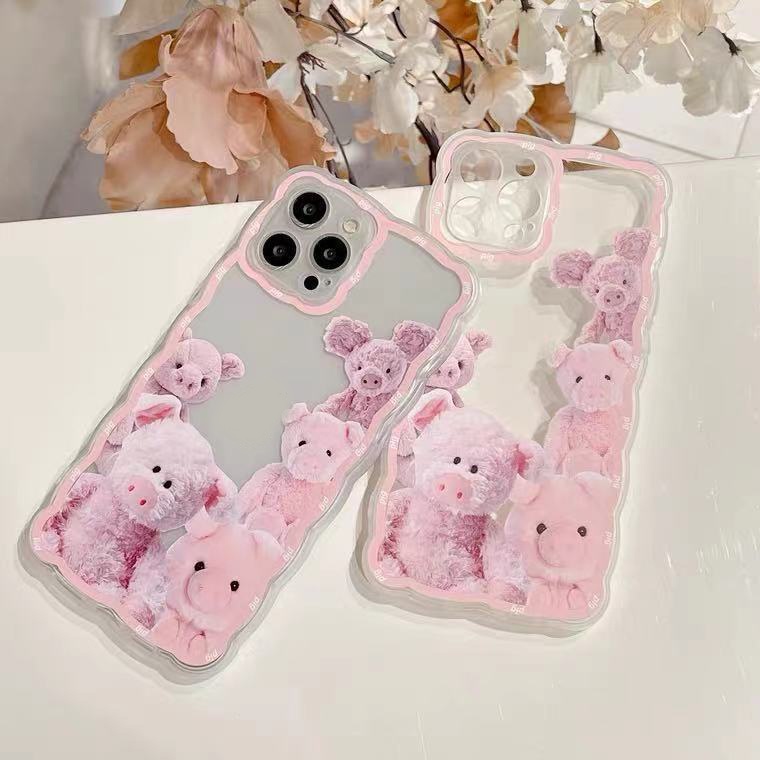 Case Pelindung Handphone Motif Beruang Untuk IPhone 13 / 12 Pro Max / 11 / XS / XR / X / 8 / 7 / 6 / Plus Mini