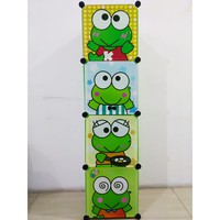 READY STOCK! LEMARI PAKAIAN SERBAGUNA 1X4 MURAH/LEMARI PLASTIK/LEMARI PLASTIK KARAKTER DORAEMON, DLL