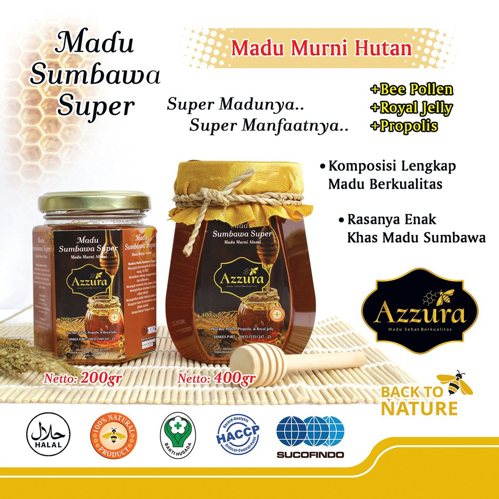 

Madu Azzura MADU SUPER SUMBAWA Madu Murni Alami