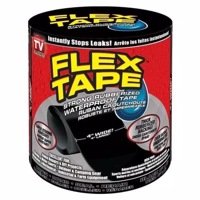 LAKBAN WATERPROF FLEK TAPE 4&quot; INCH ISOLASI LAKBAN TAHAN AIR LAKBAN SERBAGUNA