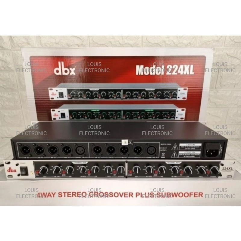 Crossover DBX 224XL 4 Way + Subwoofer Crosover DBX224XL 224 XL Grade A