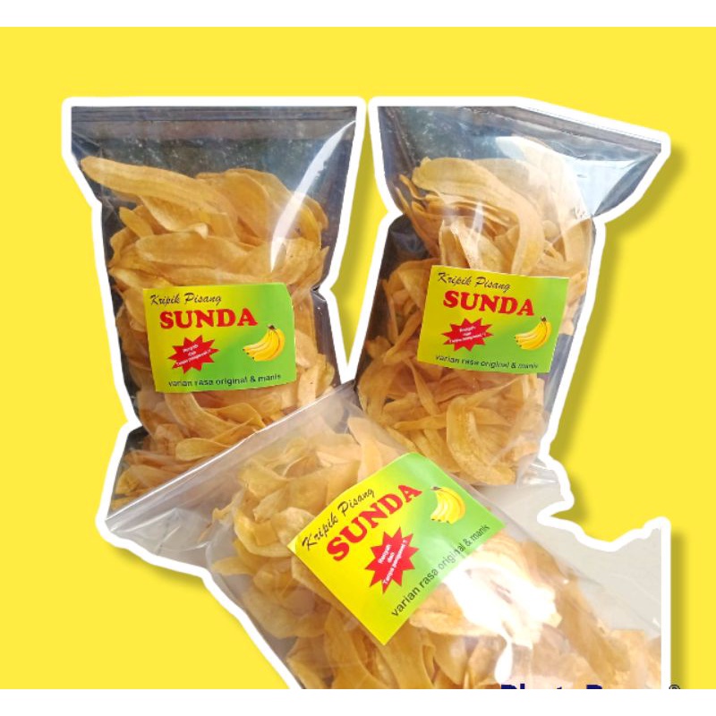 

Kripik Pisang Sunda,ada Varian rasa Original(asin) dan varian rasa Manis, Cemilan Renyah tanpa bahan pengawet