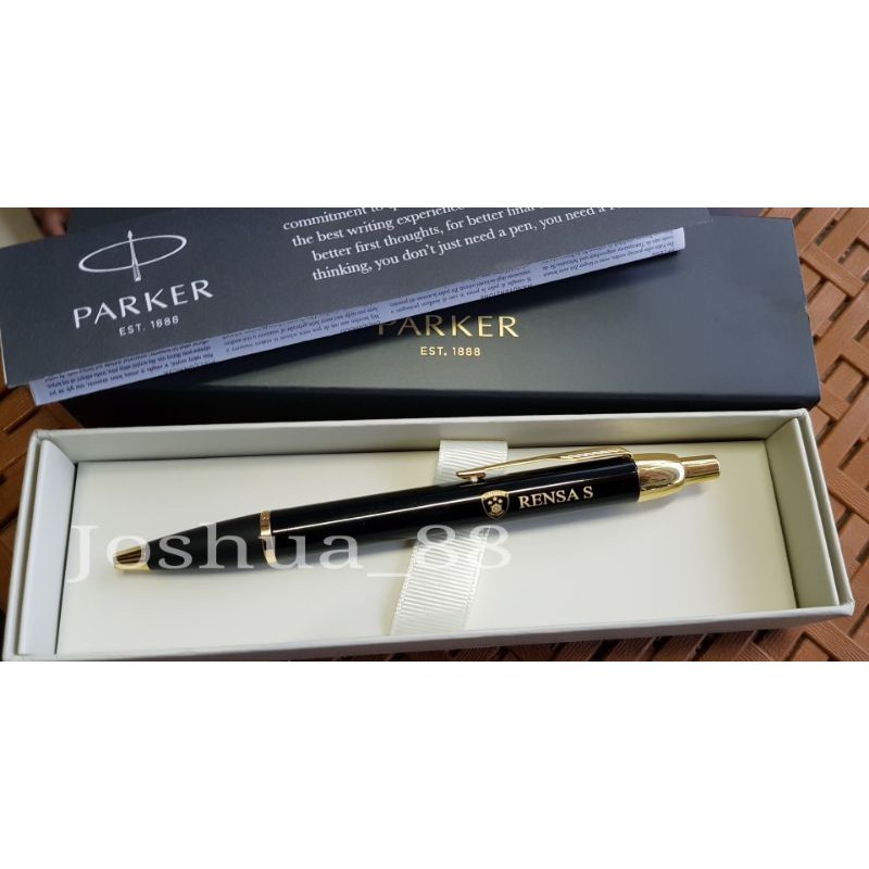 

Pulpen Parker IM Original Custom Ukir Logo Bareskrim Polri Bisa Ukir Nama Sendiri