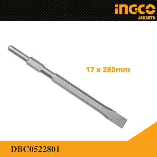 Mata Bor Bobok (17mm) SDSHex Chisel Flat INGCO DBC0522801 Pahat Tembok