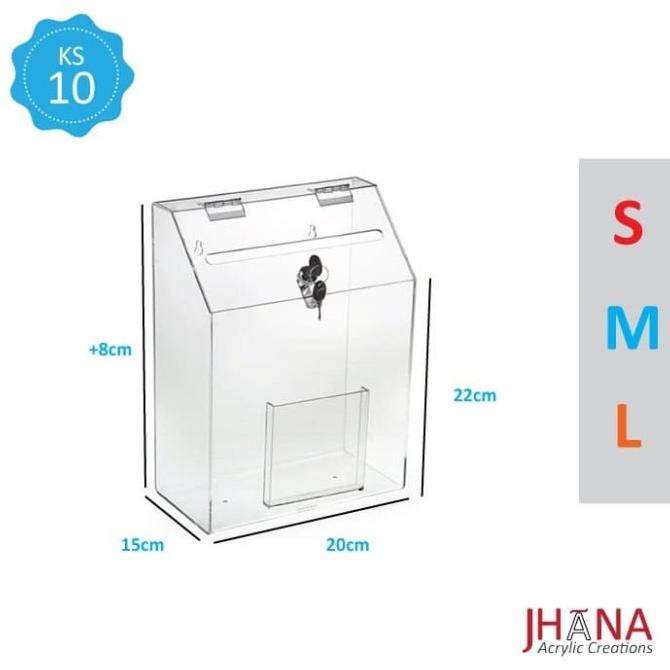

TERBARU ACRYLIC KOTAK SARAN KS10M - BOX AKRILIK ( PACKING AMAN )