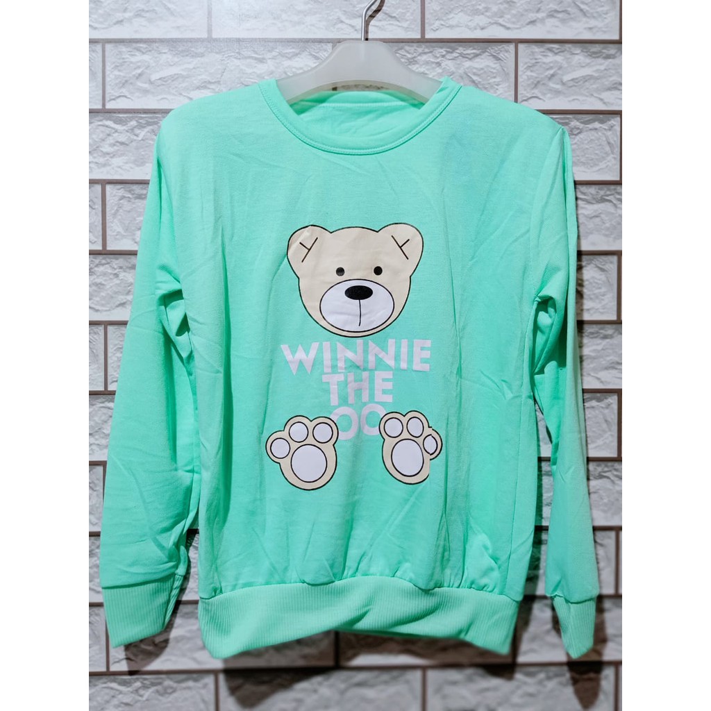 LEANA58 sweater wanita the pooh