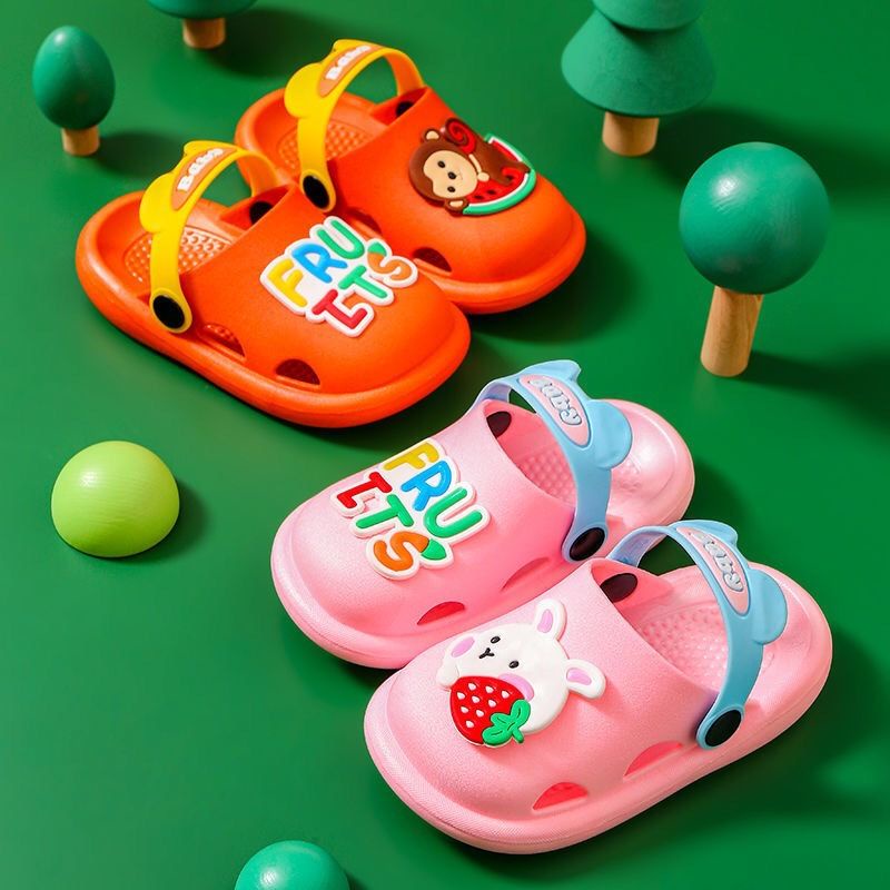 Sandal Karet Anak Karakter Kartun Fruit Animal Import High Quality S2