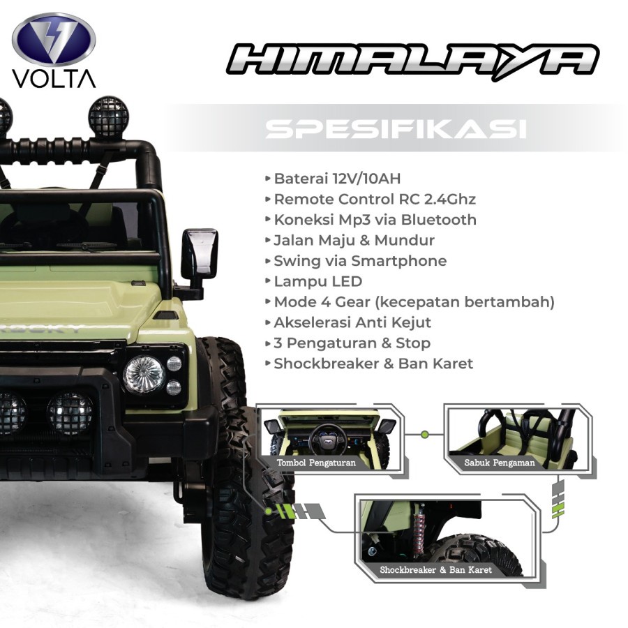 Volta 5008 Maenan Mobil Aki Rocky Monster Sahara Himalaya