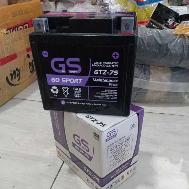 aki motor Vario 125 OLD Vario 125/150 LED Scoopy ISS,Beat pop/ISS idle stop GS GTZ-7S bagus