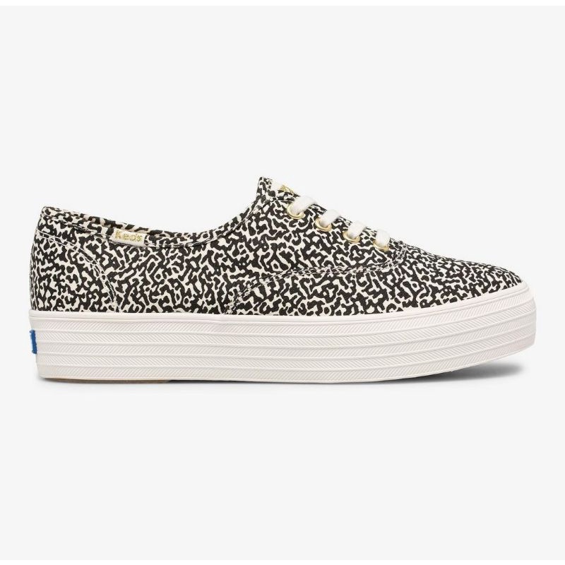 keds triple organic cotton notebook cream black