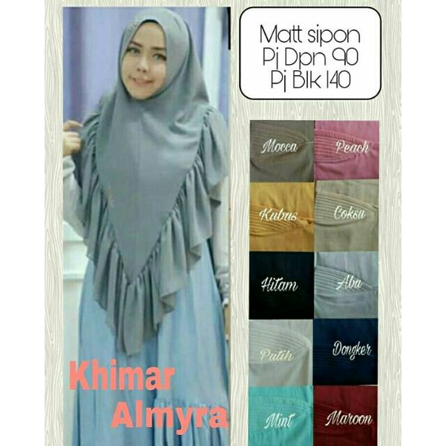 Jilbab instant Khimar syari almyra hjjab kerudung