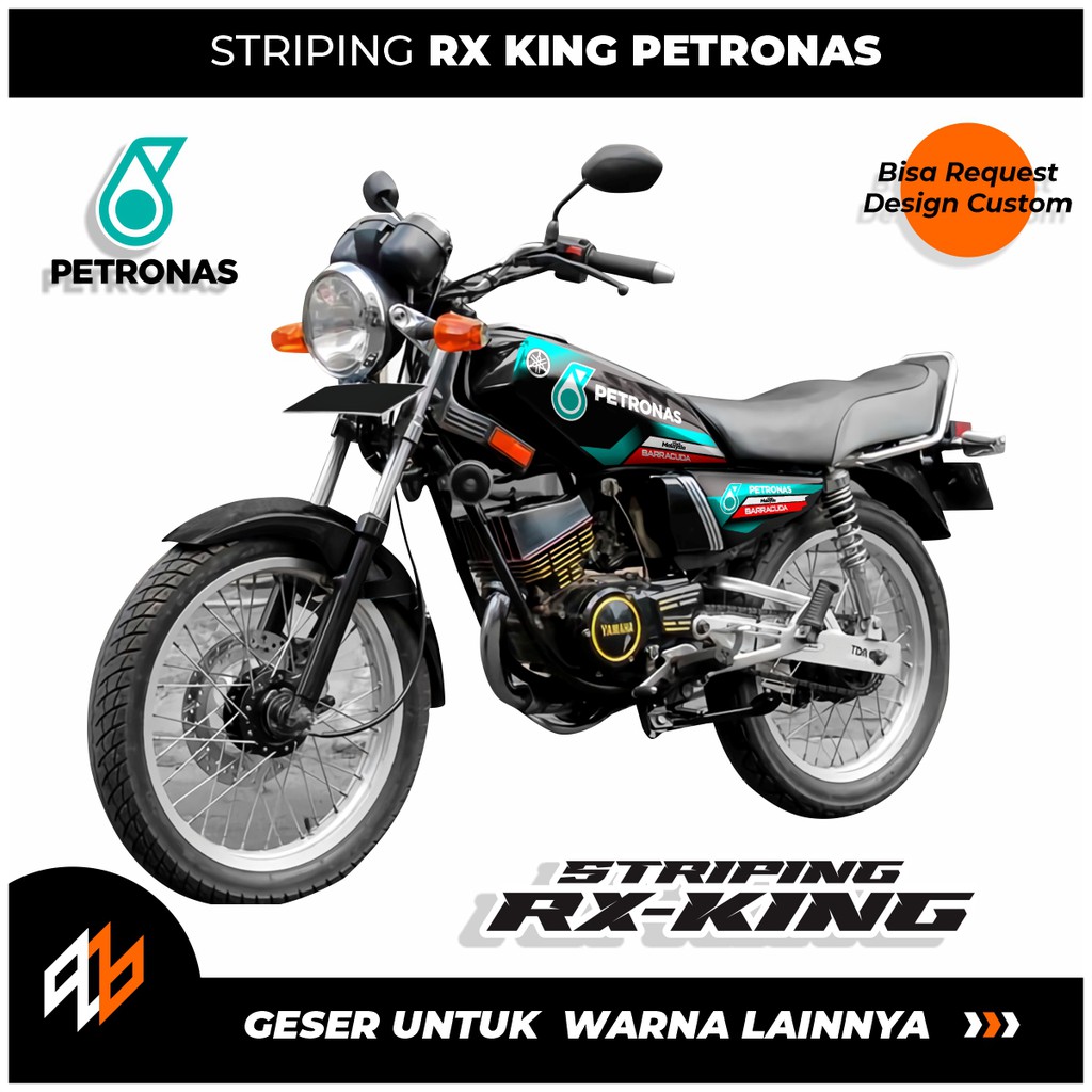STRIPING RX KING PETRONAS / stiker motor yamaha rx king motif petronas