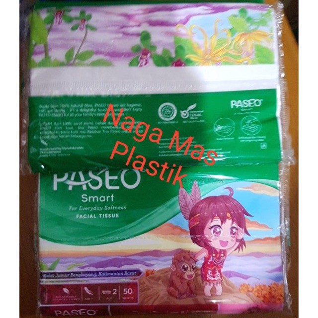 Tissue Paseo travel pack 50 sheet.