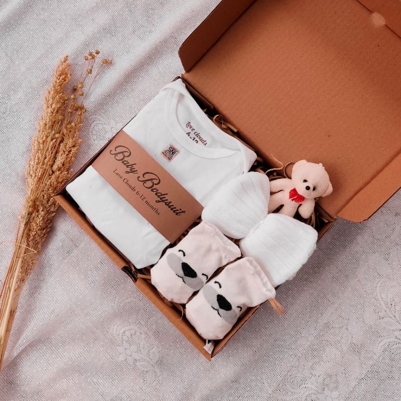 Hampers bayi / kado bayi /gift box-Baby kode 12 putih