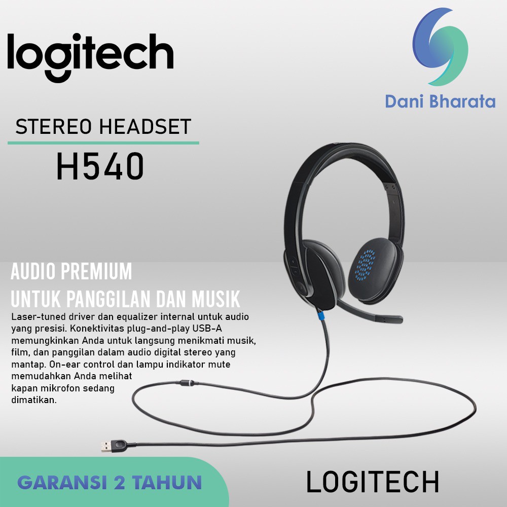 Headset USB Logitech H540 ORIGINAL LOGITECH
