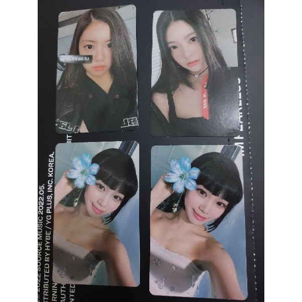 PC Photocard Le Sserafim Fearless  Chaewon Eunchae Garam LESSERAFIM  Vol. 1 2 Blue Chiper Black Petr