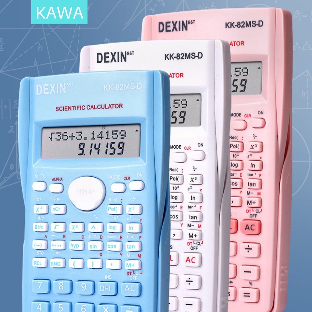 

KAWA Kalkulator Color Function Scientific Kalkulator sin cos tan macaroon Aesthetic Estetik