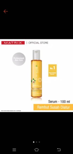 MATRIX SERUM Hair vitamin rambut opticare / Biolage smooth