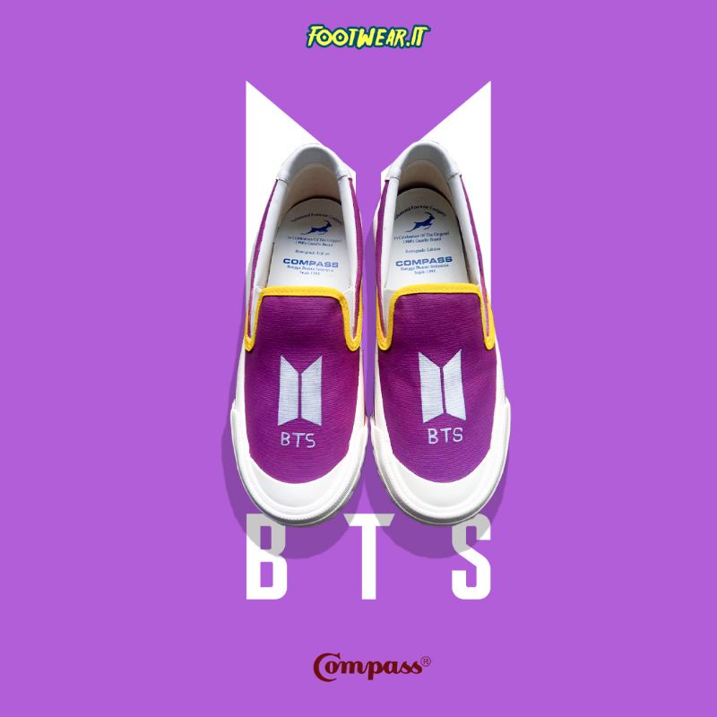 Compass Slip-on BTS (Sepatu BTS)