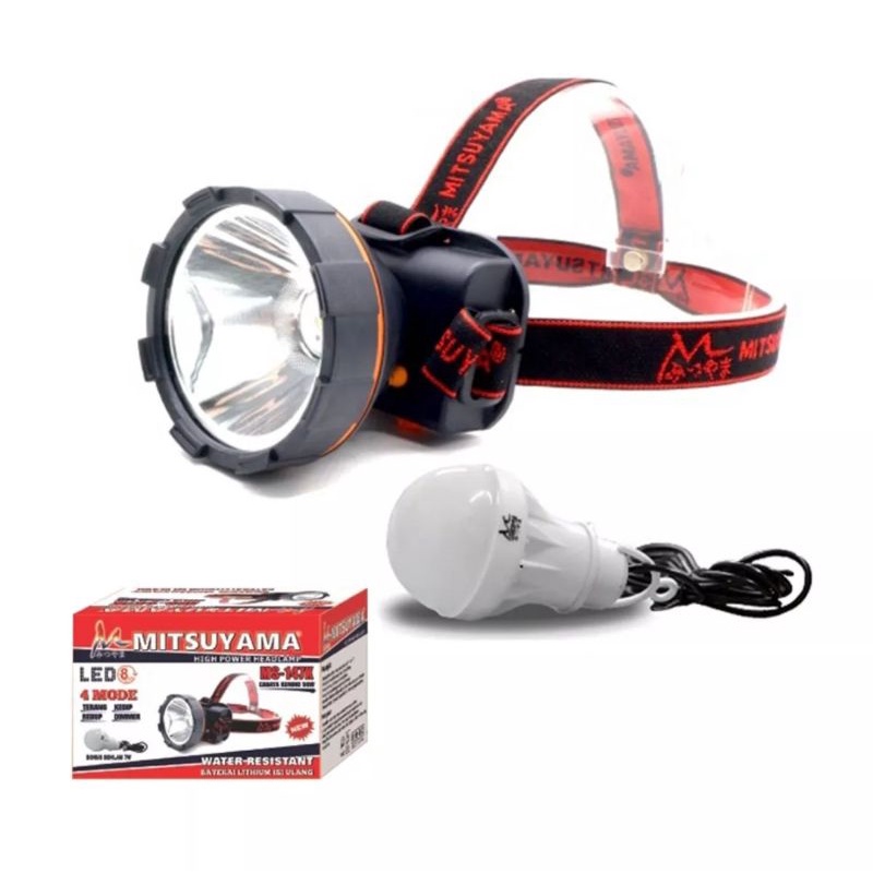 Senter Kepala LED Cahaya Kuning Mitsuyama MS - 147K / Head Lamp Mitsuyama MS -147k