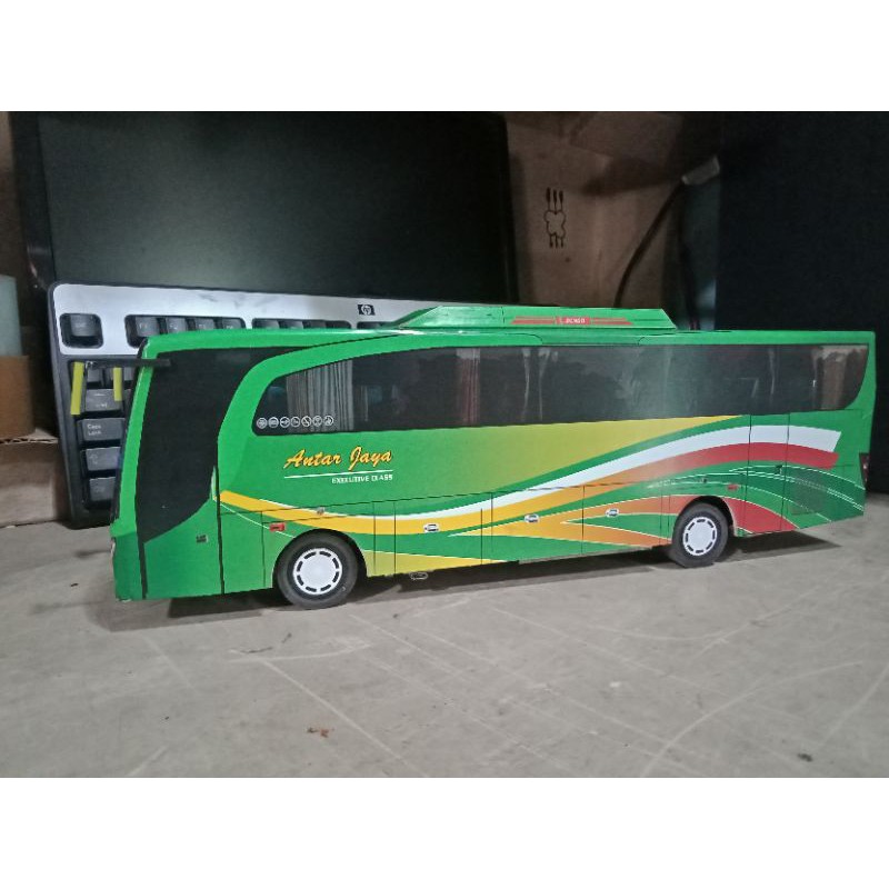 Miniatur bus RC remot control cas Antar Jaya HD
