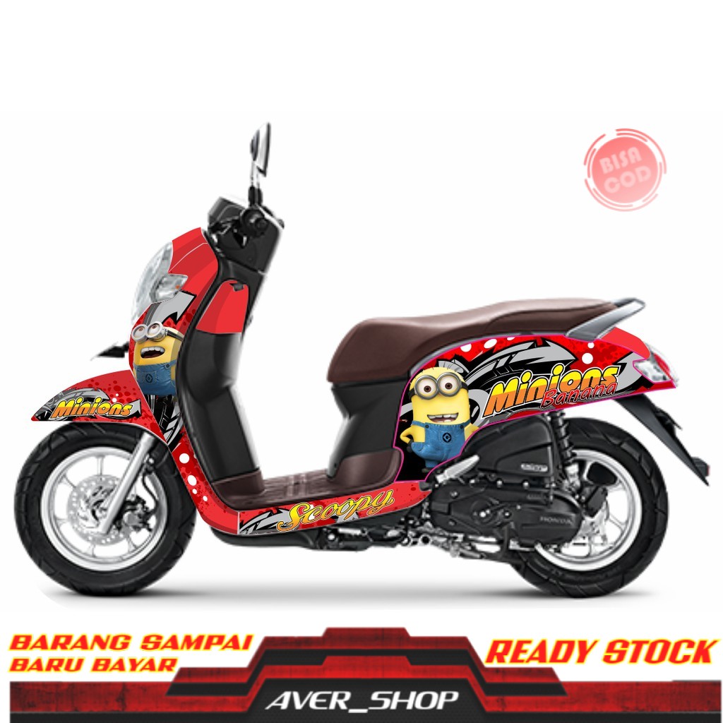 Striping scoopy fi full body Stiker motor murah Decal motor scoopy full body variasi