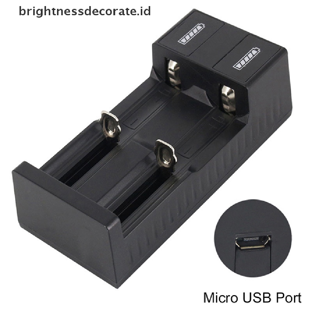 Charger Baterai Universal Port Usb Ganda Untuk 3.7v 18650 26650 14500 Li-Ion