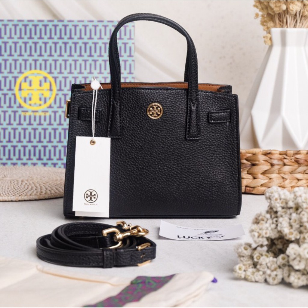 Tory Burch Walker Micro Satchel In Black - ORIGINAL 100%