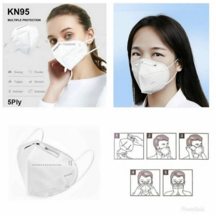 Masker KN95 Disposable Mask KN95 Masker Wajah 5 Layer