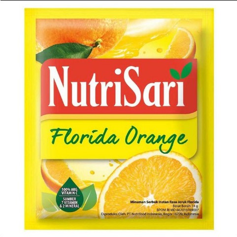 

Nutrisari Florida Orange Sachet 1 Renceng