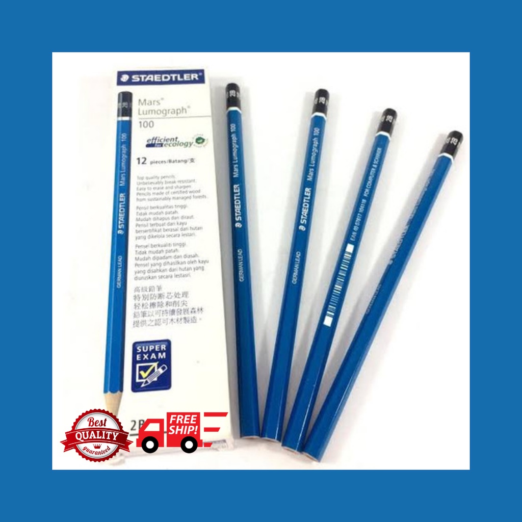 

Pensil STAEDTLER 2B lumograph ORIGINAL PERLUSIN