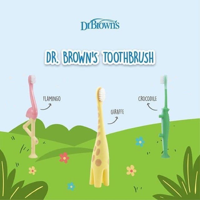 Dr. Brown's Infant To Toddler Toothbrush (Ready Pilihan Karakter)