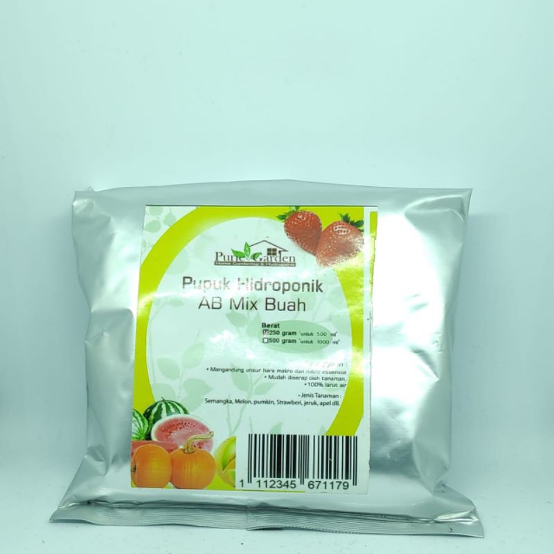 Pupuk / Nutrisi Hidroponik AB Mix tanaman Buah - 250gr