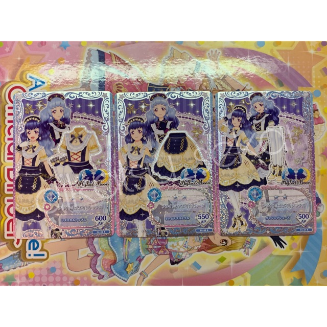 Kartu Aikatsu Friends Rare Reflect Moon Kaguya Set Hong Kong Ver