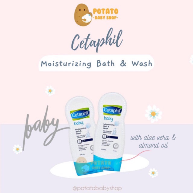 Cetaphil Baby Moisturizing Bath &amp; Wash / sabun bayi 230ml &amp; 400ml