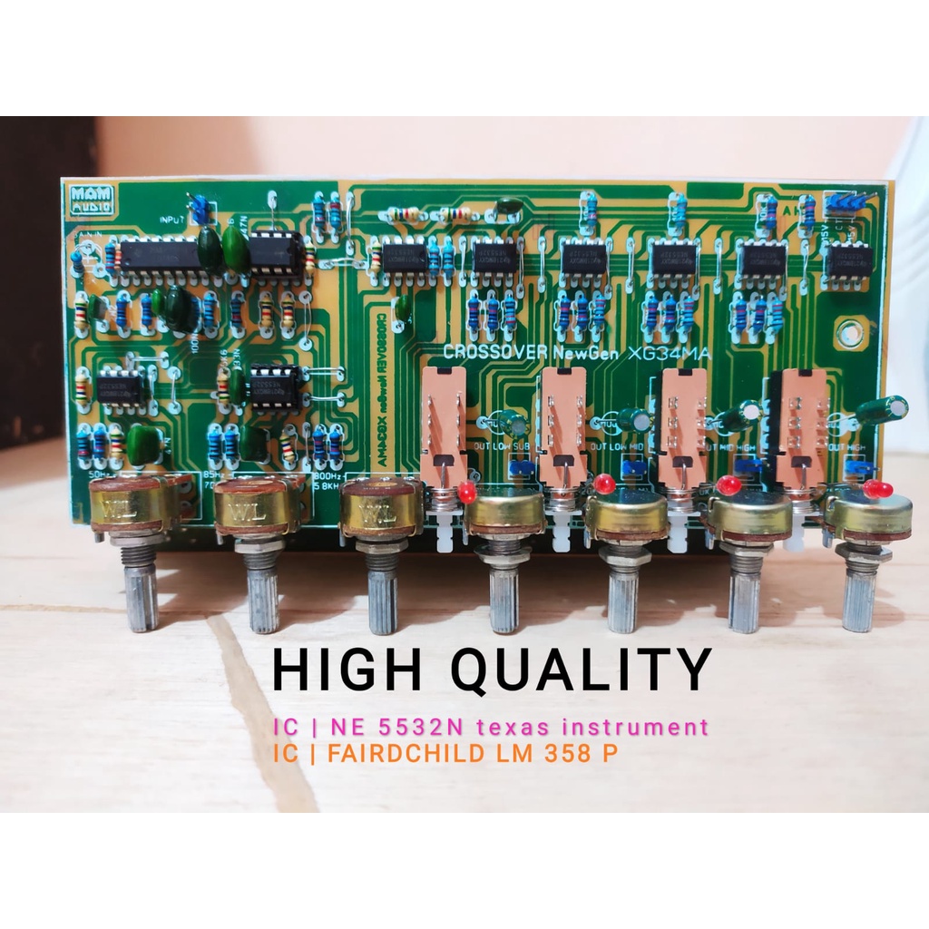 kit crossover aktif 4 way LEBIH UNGGUL DARI PRODUK KW (Sub menggelegar) untuk 4Ch-amp