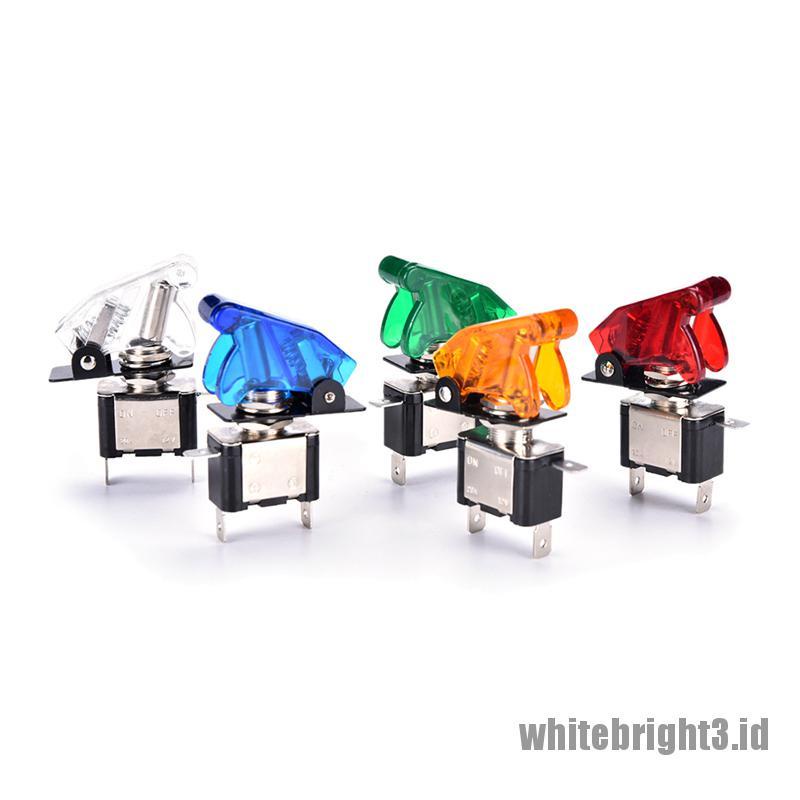 Saklar Rocker ON / OFF Lampu 12V 20A Universal Warna Putih Untuk Mobil Balap