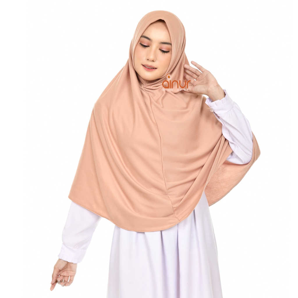 Hijab Instan Jilbab Najwa Jumbo Bahan Kaos Non Pet